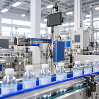 Machine de codage laser CO2 pour bouteilles d'huile alimentaire, marquage haute vitesse sans contact de la date de production, du numéro de lot et du code QR