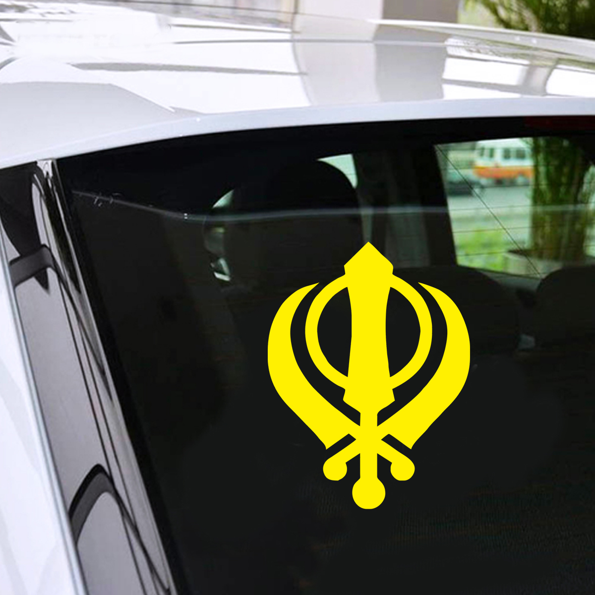Sikh Symbol Sticker - Versatile Decal for Windows & More