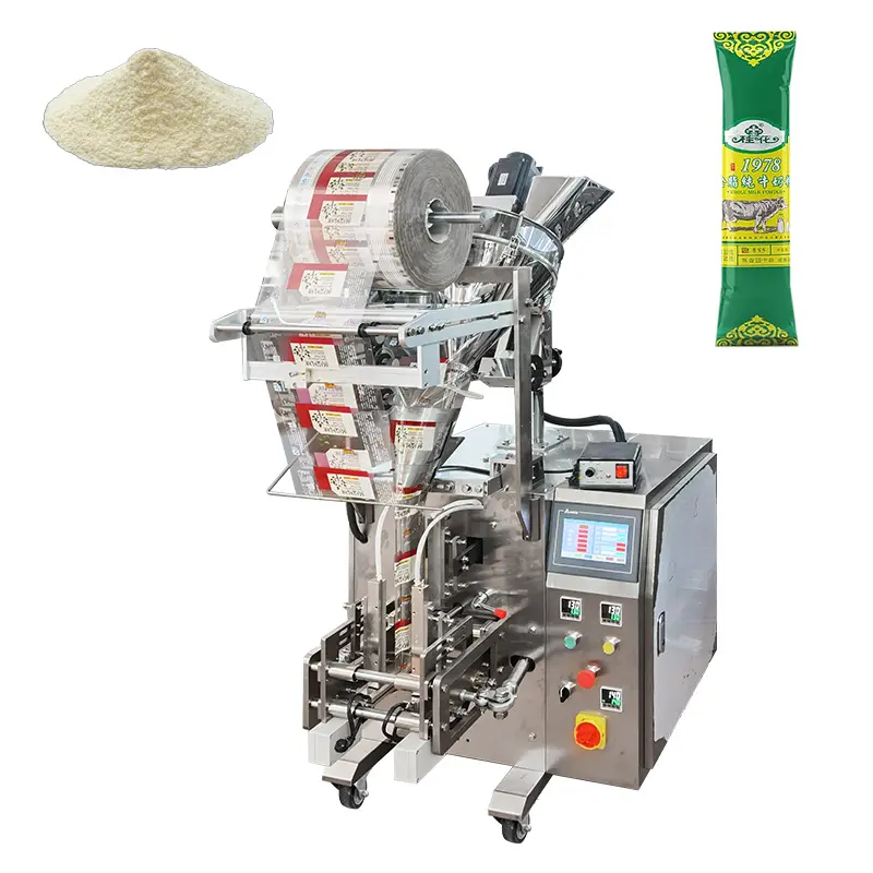 Automatic small instant drink powder stick pillow pouch packing machine milk tea soybean protein powder packing machine