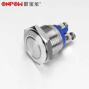 ONPOW 16mm Momentary Waterproof Push Button Switch 12v Screw Terminal Push Button Switches