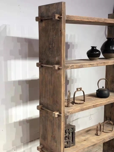 Libreria in Legno Recuperato Stile Rustico Vintage per Soggiorno, Vendita all'Ingrosso dalla Cina - Product Image 3