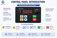 Convertisseur de fréquence triphasé VFD 2,2 kW 380 V pour le contrôle de la vitesse du moteur