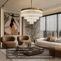 Lustre circulaire pour salle à manger, luminaire suspendu pour table à manger, lustre moderne de luxe pour plafond