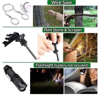 Sac de sécurité et de survie pour le camping en plein air avec kit de survie d'urgence essentiel pour les campeurs