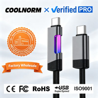 Câble de charge rapide exclusif avec tressage coloré à effet respirant, compatible avec les connecteurs USB-C / Micro USB