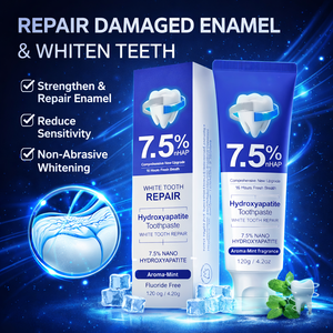 Fluoride Free <b>Toothpaste</b> 7.5% Nano Hydroxyapatite Whitening Enamel Repair Sensitive Teeth Mint Oral Care 120g - Product Image 2