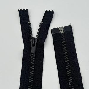 Directo del fabricante Open-End 5 # Black Copper Auto Lock Slider 60cm Zipper Lag-Free Factory Direct Supply - Product Image 3