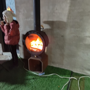 Chimenea suspendida moderna para calefacción interior con puerta <span class=keywords><strong>de</strong></span> vidrio, estufa <span class=keywords><strong>de</strong></span> <span class=keywords><strong>leña</strong></span> <span class=keywords><strong>de</strong></span> metal y acero para sala <span class=keywords><strong>de</strong></span> estar - Product Image 6