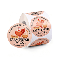 Étiquettes autocollantes pour emballages alimentaires Haoxuan Factory Supply, étiquettes de produits pour pots à œufs, bouteilles et emballages d'aliments frais