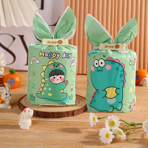 Sac d'emballage à cordon avec impression UV motif lapin de dessin animé mignon pour bonbons, snacks, biscuits, aliments, cadeaux décontractés - Product Image 5