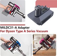 Adaptateur MIL31A pour couvent de batterie Li-ION M18 18V Mil waukee pour aspirateur sans fil à main Dyson Type-A DC31 DC34 DC35 DC45