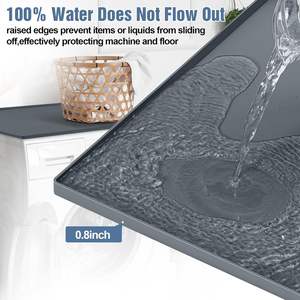 Silicone <b>Mat</b> Anti-Slip Washable Silicone Washer Dryer Cover <b>Mat</b> Waterproof Laundry Machine & Dryer Top Protector <b>Mat</b> Printed - Product Image 5