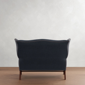 <span class=keywords><strong>Sofá</strong></span> Moderno Minimalista de Dos <span class=keywords><strong>Plazas</strong></span> con Respaldo Alto y Tapizado en Tela Azul con Cojines Suaves para la Sala de Estar - Product Image 5