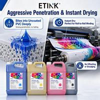 Encre Solvant Résistante aux UV 5000ML pour Imprimante SPT 508GS12PL Encre pour Impression de Motifs sur Carrelage Céramique