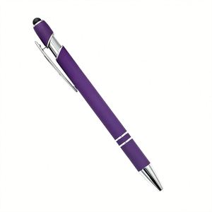 Juego de Bolígrafo y Lápiz Retráctiles de Cerámica con Acabado Artesanal y Tinta de Gel Borrable, Color Morado, Ideal para Regalos Corporativos - Product Image 2