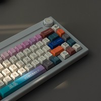 Custom PBT Dye Sublimation Keycap Set Colorful Mixed Color Minimalist Full Keycaps for Mechanical Keyboard