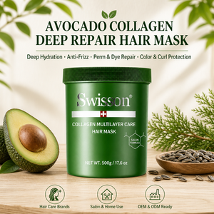 Mascarilla Capilar de Colágeno y Aguacate, Anti-Rotura, Reparación con Keratina, Hidratación Intensa para Cabello Dañado, Cuidado Capilar Profesional OEM - Product Image 2