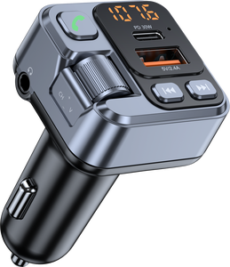 Affichage de fréquence LED transmission <span class=keywords><strong>Fm</strong></span> téléphone Charge rapide Kit mains libres <span class=keywords><strong>voiture</strong></span> récepteur <span class=keywords><strong>Bluetooth</strong></span> - Product Image 1