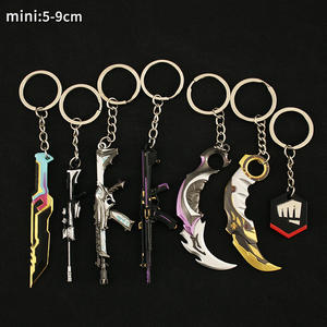 أحدث تصميم لسلسلة مفاتيح كارامبيت من لعبة فالورانت تشامبيونز 2021، سكين معدني صغير - Product Image 4