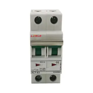 L7-63 серии 400 В миниатюрный автоматический выключатель с защитой от перенапряжения автоматический выключатель переменного тока 2-полюсный 63A MCB
