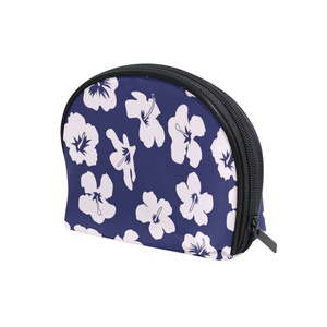 Trousse de Maquillage en Forme de Coquillage à Fermeture Éclair pour Filles, Motif Fleurs Hawaïennes, Sac Cosmétique de Voyage Pas Cher - Product Image 2