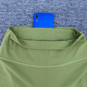 Pantalon de sport taille haute uni avec poches arrière souples, longueur cheville, pour <span class=keywords><strong>femme</strong></span>, idéal pour la gym et le yoga - Product Image 5