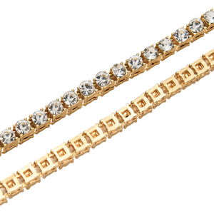 Iced out-cadena de tenis ostentosa de hip hop, <span class=keywords><strong>Gargantilla</strong></span> con abalorio de <span class=keywords><strong>diamante</strong></span>, cadena de joyería, tenis con <span class=keywords><strong>diamante</strong></span> completo - Product Image 6