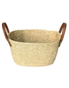 Vintage Rectangle 75L Large Woven Cotton <b>Rope</b> Storage <b>Basket</b> with Handle - Product Image 1