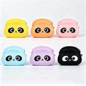 Wallet New <b>Cute</b> Silicone Zero Wallet Cartoon <b>Bear</b> Key Bag Korean Silicone Soft Cotton Coin Bag Wholesale - Product Image 2