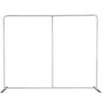 Soporte de Fondo Cuadrado de 8x8 pies, Resistente, de Aluminio de 32 mm, con Tela Tensada, para Bodas, Eventos, Alquiler de Cabinas de Fotos, Calidad Profesional