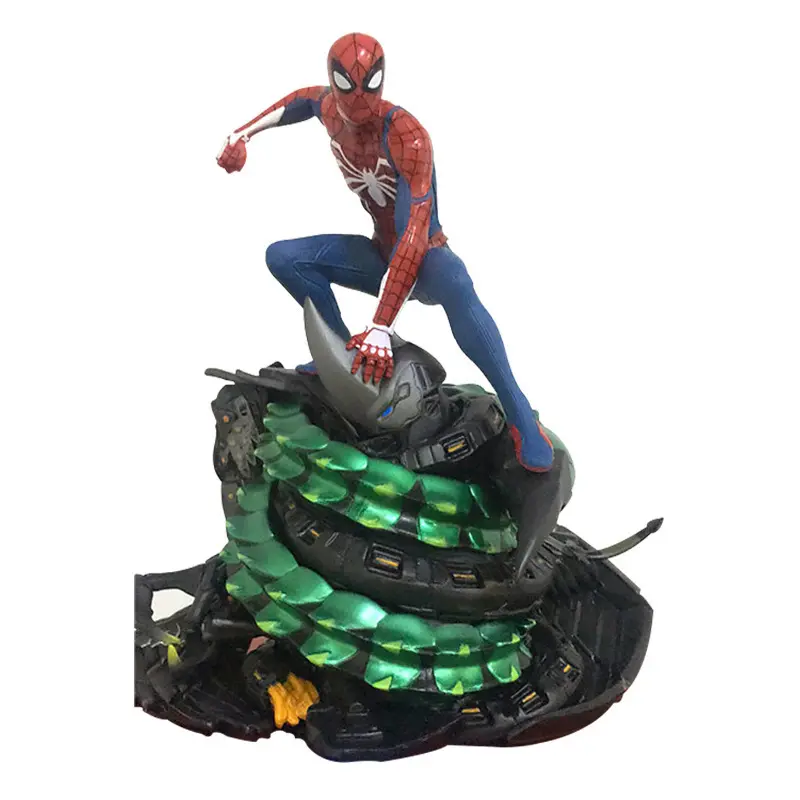 Linda toy Explosive products PS4 Game Peripherals 1/10 Spider-Man Doll Statue Ornament Figure Model Ornament