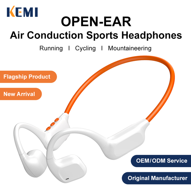 New Design Air Conduction Sports Headphones Open Ear Earbuds Neckband Headsets BT6.0 Wireless Earphones for Running Cycling