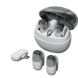 Di động không dây Lavalier <span class=keywords><strong>Microphone</strong></span> cho hội nghị truyền hình trực tiếp phát sóng điện thoại di động chụp giảm tiếng ồn Apple Android - Product Image 1