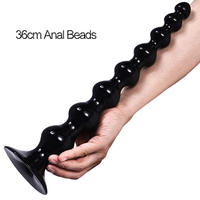 Perles anales souples et bon marché de grande taille, plug anal super long pour massage de la prostate, pour femmes et hommes