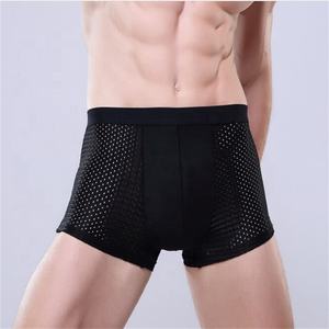 सांस बर्फ रेशम कपड़े जाल बॉक्सर सेक्सी आरामदायक पुरुषों की कपास डिजाइनर प्लस आकार बॉक्सर संक्षिप्त - Product Image 6