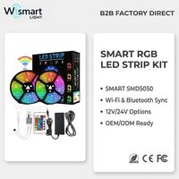Комплект гибкой светодиодной ленты DC12V IP20 Smart RGB для подсветки телевизора с изменением цвета