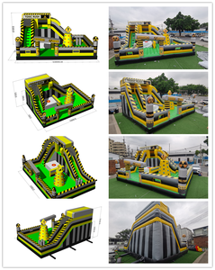 Parc d'attractions <span class=keywords><strong>gonflable</strong></span> à obstacles pour jeux de plein air et d'intérieur, en PVC, capacité de 500 kg, plus de 30 passagers, facile à utiliser - Product Image 6