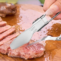 Barbekü paslanmaz çelik katlanır çatal bıçak kaşık seti taşınabilir kamp eşyaları seyahat açık piknik bıçak çatal kaşık