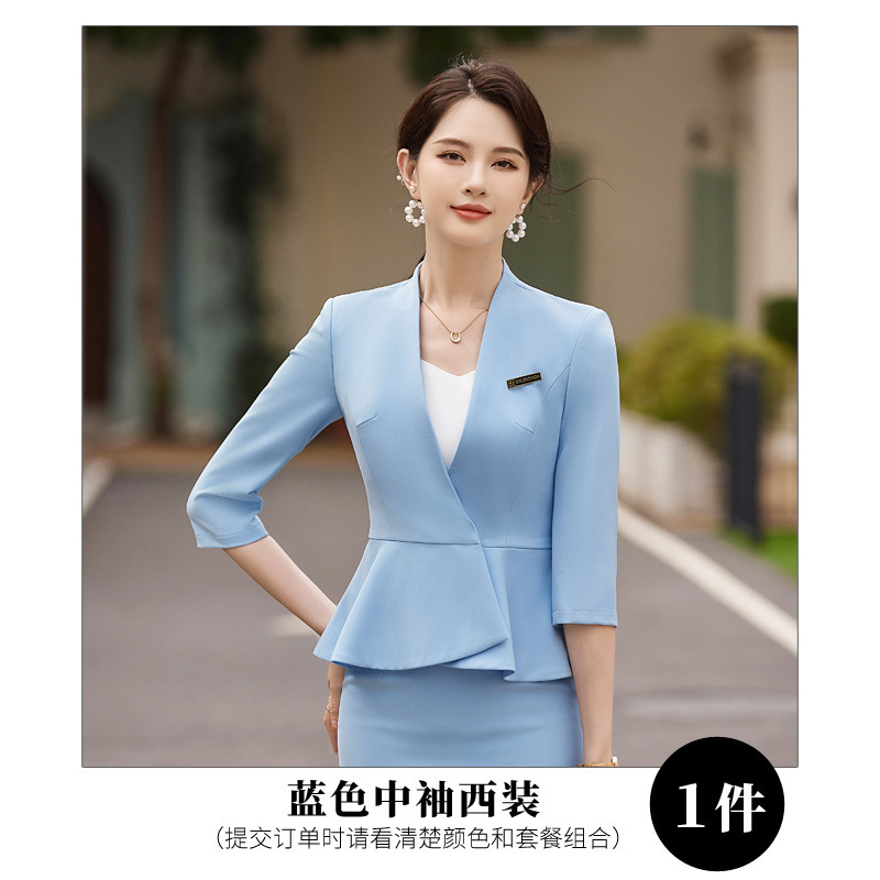 blue suit