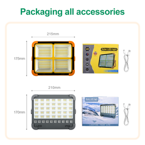 Lampe de travail solaire magnétique pour le camping, étanche IP66, 12000 mAh, grande capacité, LED COB, alimentation électrique - Product Image 6