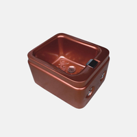 Salon de beauté des ongles Whirlpool électrique Pipeless Jet Foot Spa Salon de bain Pédicure Évier Massage Prix bon marché Bassin de pied