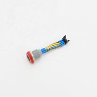 Conjunto de cableado OEM impermeable con código D, receptáculos para panel automotriz y conector de enchufe sin blindaje para cable de conexión