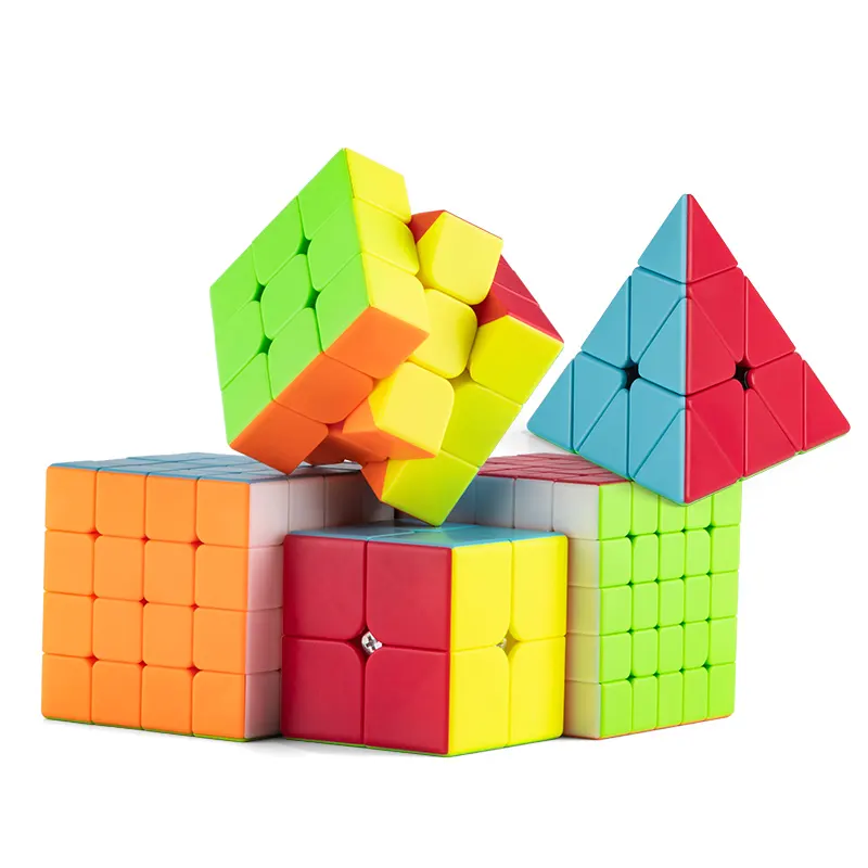 High Cost-Effective 2x2 3x3 4x4 5x5 Pyraminx Magic Cube Smooth SpeedCube Stickerless Speed Puzzle Cubes Toy rubikings For Kids