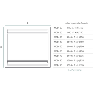 Pannello in Lamiera Bianca per Ventilconvettore Integrato 'VCE' Mod. Componente per Condizionatore d'Aria 22 - Product Image 4