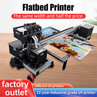 Printer UV Flatbed SCX Baru 60/h Ekstra Besar untuk Logam, Kotak Hadiah Silinder, Keramik, Genteng, Lembaran Besi Bergelombang, Papan Kayu, Kaca