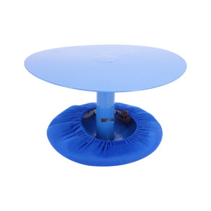 Taburete redondo de hierro para planchar con asiento de esponja, accesorio para tabla de planchar. - Product Image 4