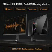 شاشة ألعاب 32 بوصة بدقة 2K QHD ومعدل تحديث 180 هرتز بتقنية Fast-IPS بسعر المصنع المباشر مع ضمان تصدير معتمد لمدة 730 يومًا من المورد