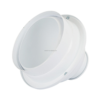 Diffuseur d'air Ventech en plastique à buse sphérique pour systèmes CVC, pour registres et grilles de climatisation