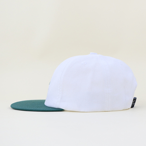Casquette d'extérieur Old School 100% en chanvre à bord plat bicolore 6 panneaux Construction non structurée pour papa - Product Image 3