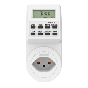 <span class=keywords><strong>Temporizador</strong></span> Digital Wattsave para el Hogar, 230V 10A, <span class=keywords><strong>Enchufe</strong></span> con <span class=keywords><strong>Temporizador</strong></span>, Programación Diaria/<span class=keywords><strong>Semanal</strong></span>, IP22, CE, Resistente al Agua, Portátil - Product Image 1